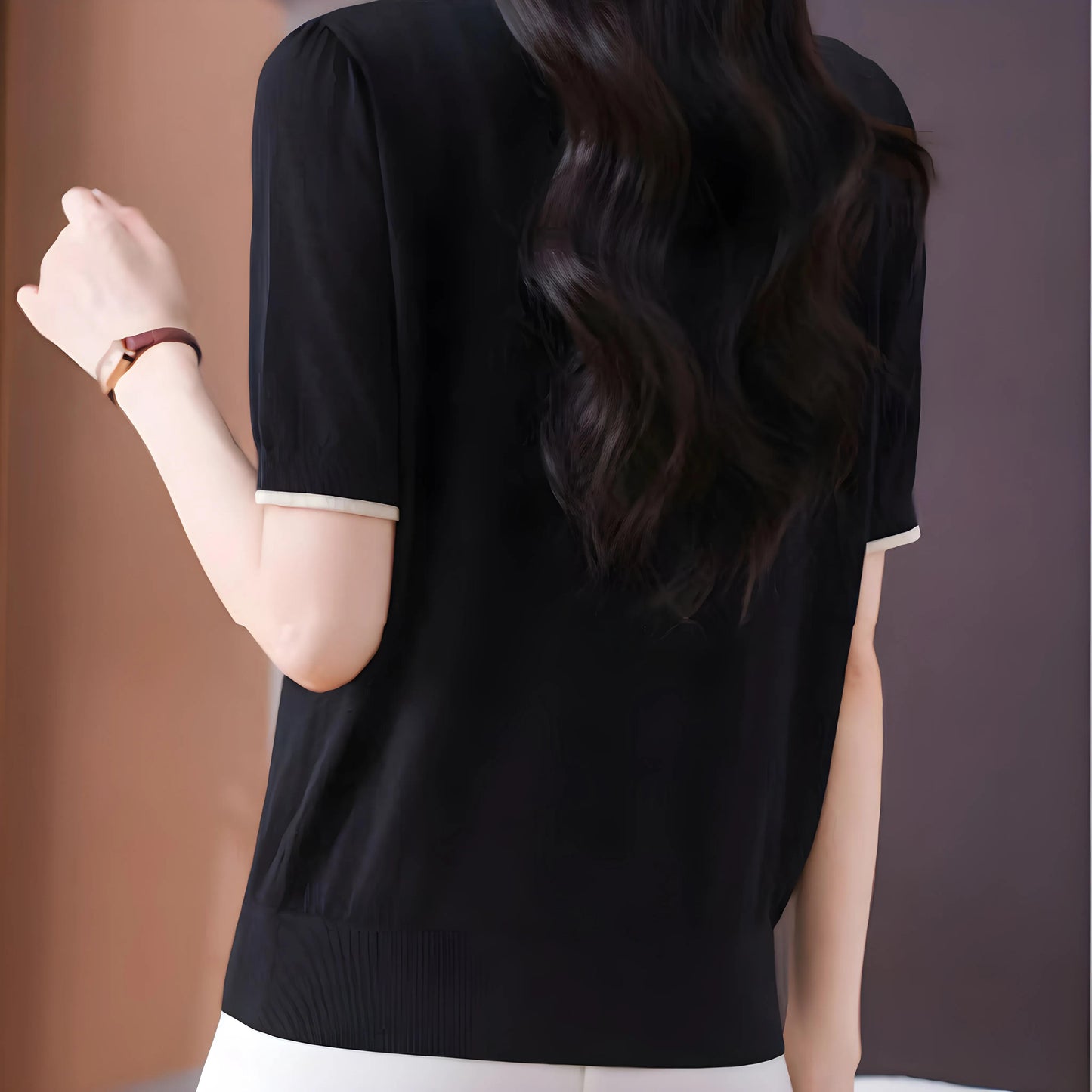 Lena Soft Edge Knit T-Shirt