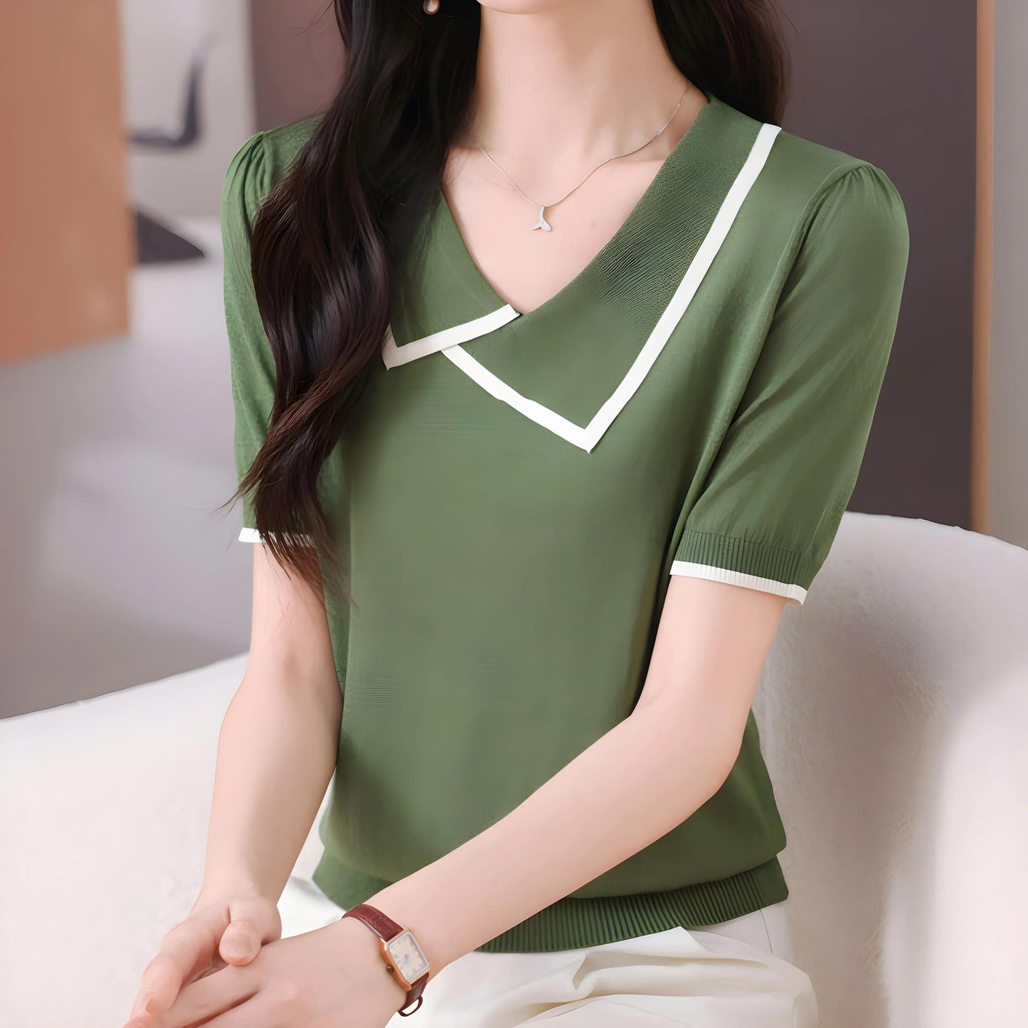 Lena Soft Edge Knit T-Shirt