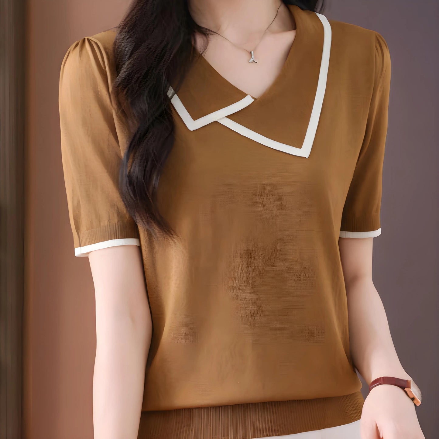 Lena Soft Edge Knit T-Shirt