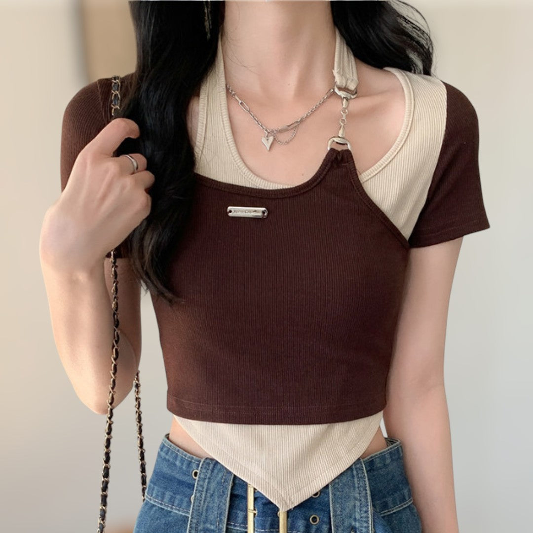 Lyra Twin Layer Curve T-Shirt