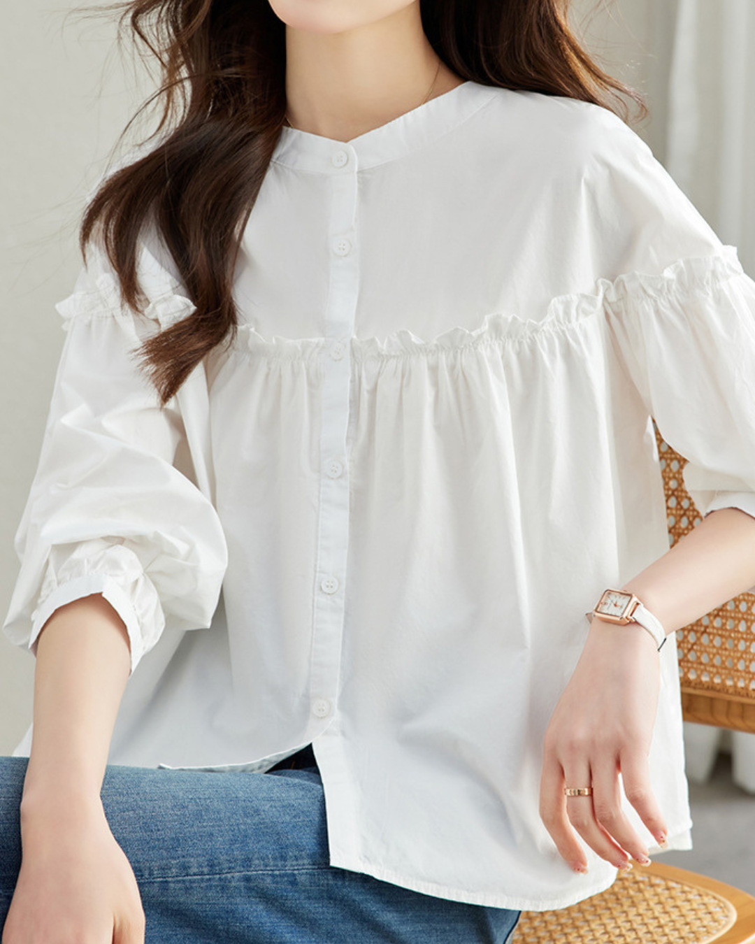 Margo Soft Ruffle Blouse