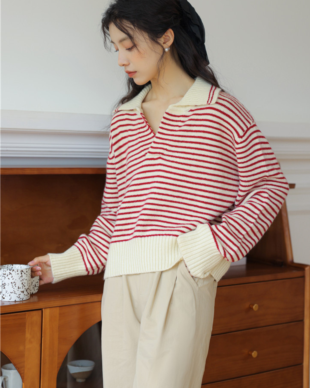 Marcie Stripe Relax Knit Top