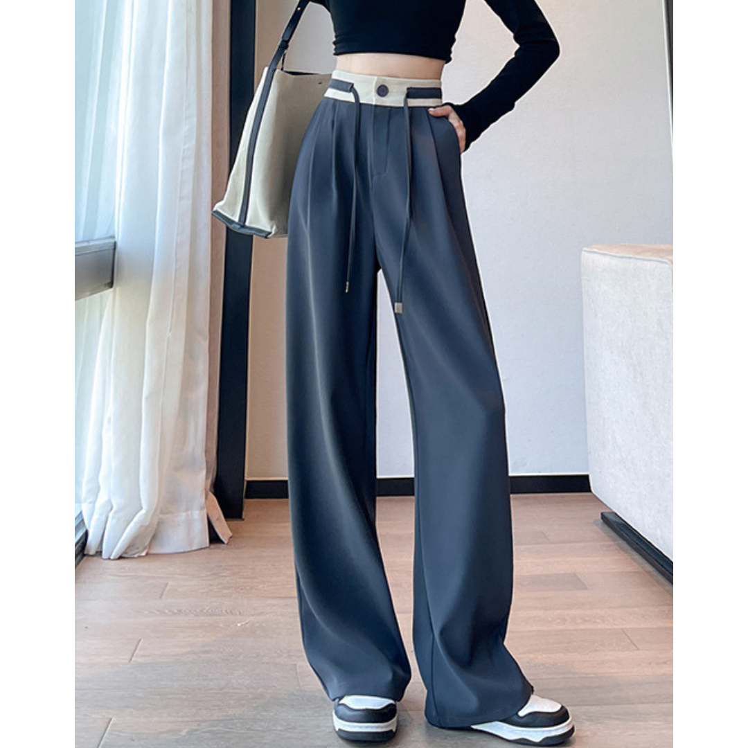 Dale Contrast Pleat Waist Pants