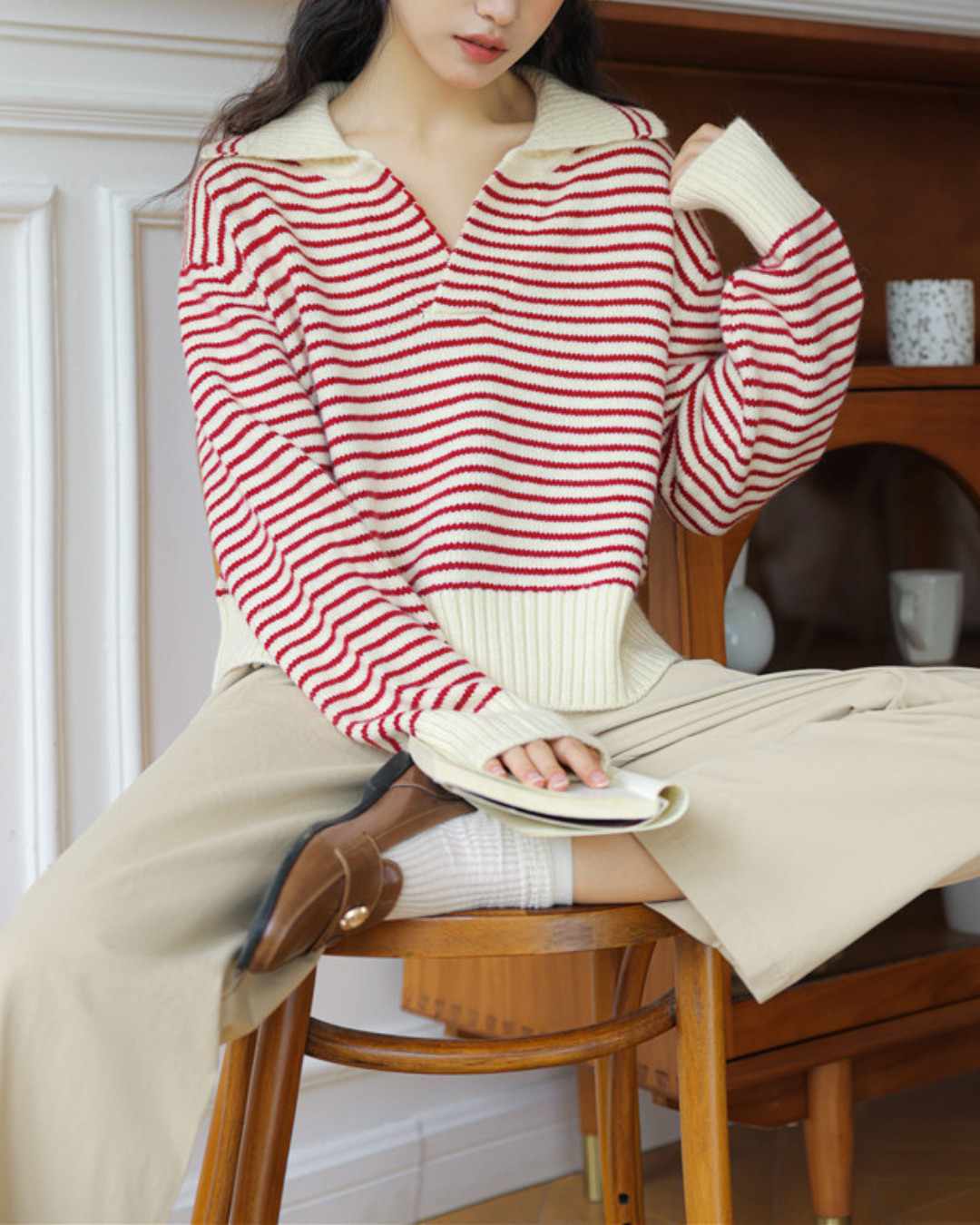 Marcie Stripe Relax Knit Top