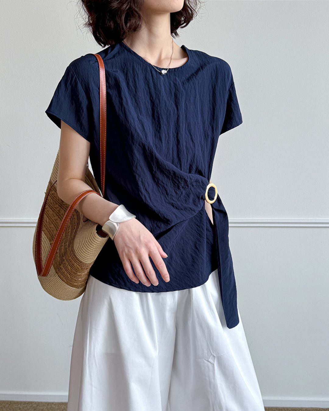 Elowen Ring Wrap Crinkle T-Shirt