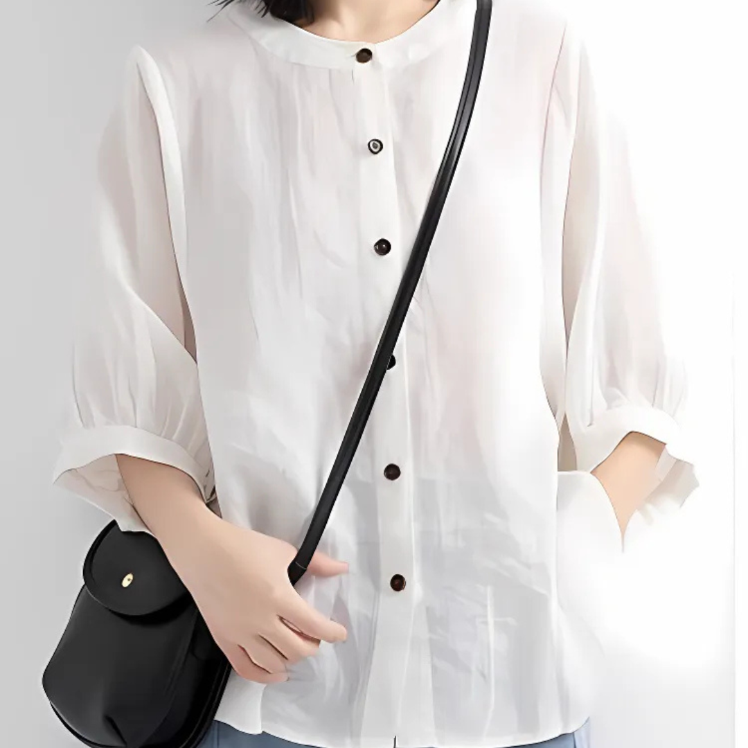 Luna Bloom Soft Puff Sleeve Blouse