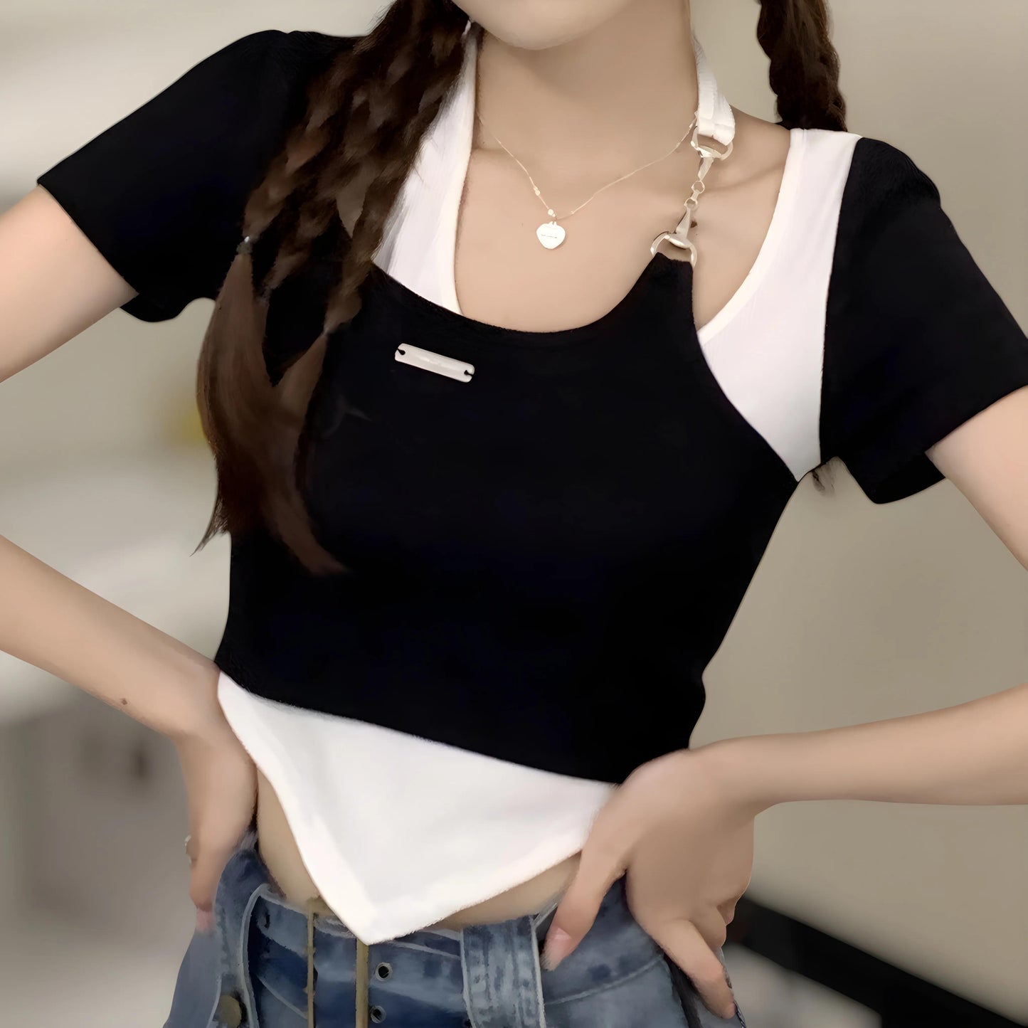 Lyra Twin Layer Curve T-Shirt