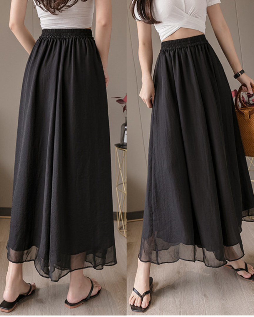 Liora Airy Chiffon Flow Pants