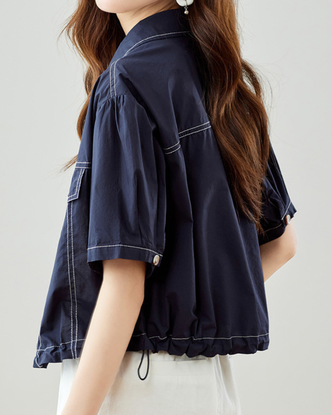 Vera Clean Utility Crop Shirt