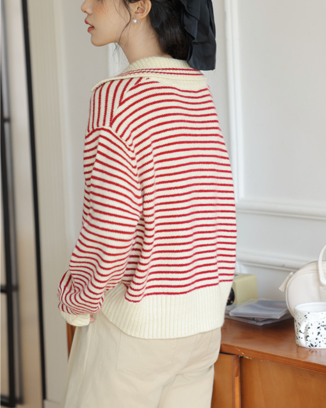 Marcie Stripe Relax Knit Top