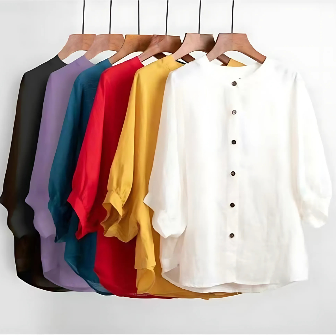 Luna Bloom Soft Puff Sleeve Blouse