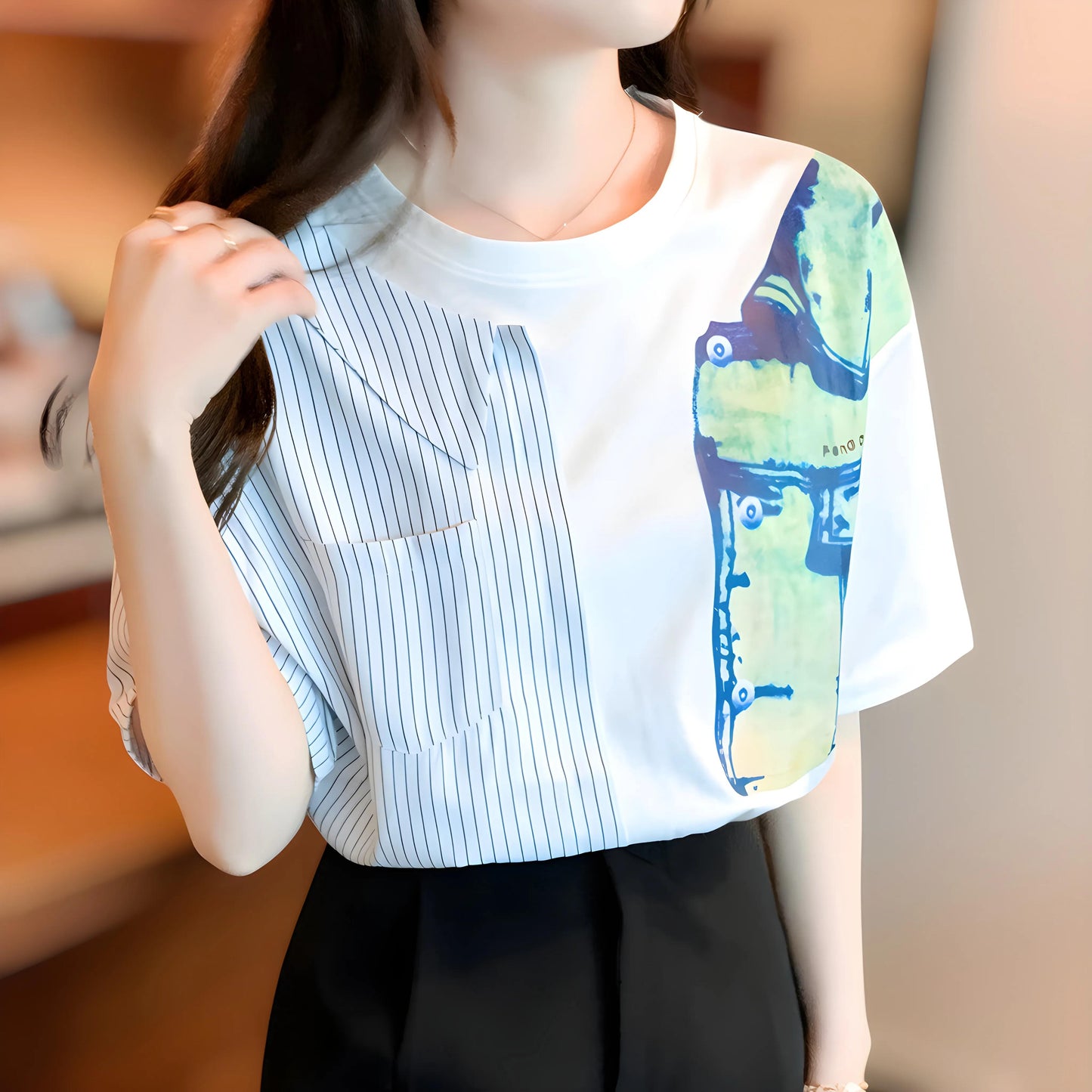 Elara Patch Print T-shirt
