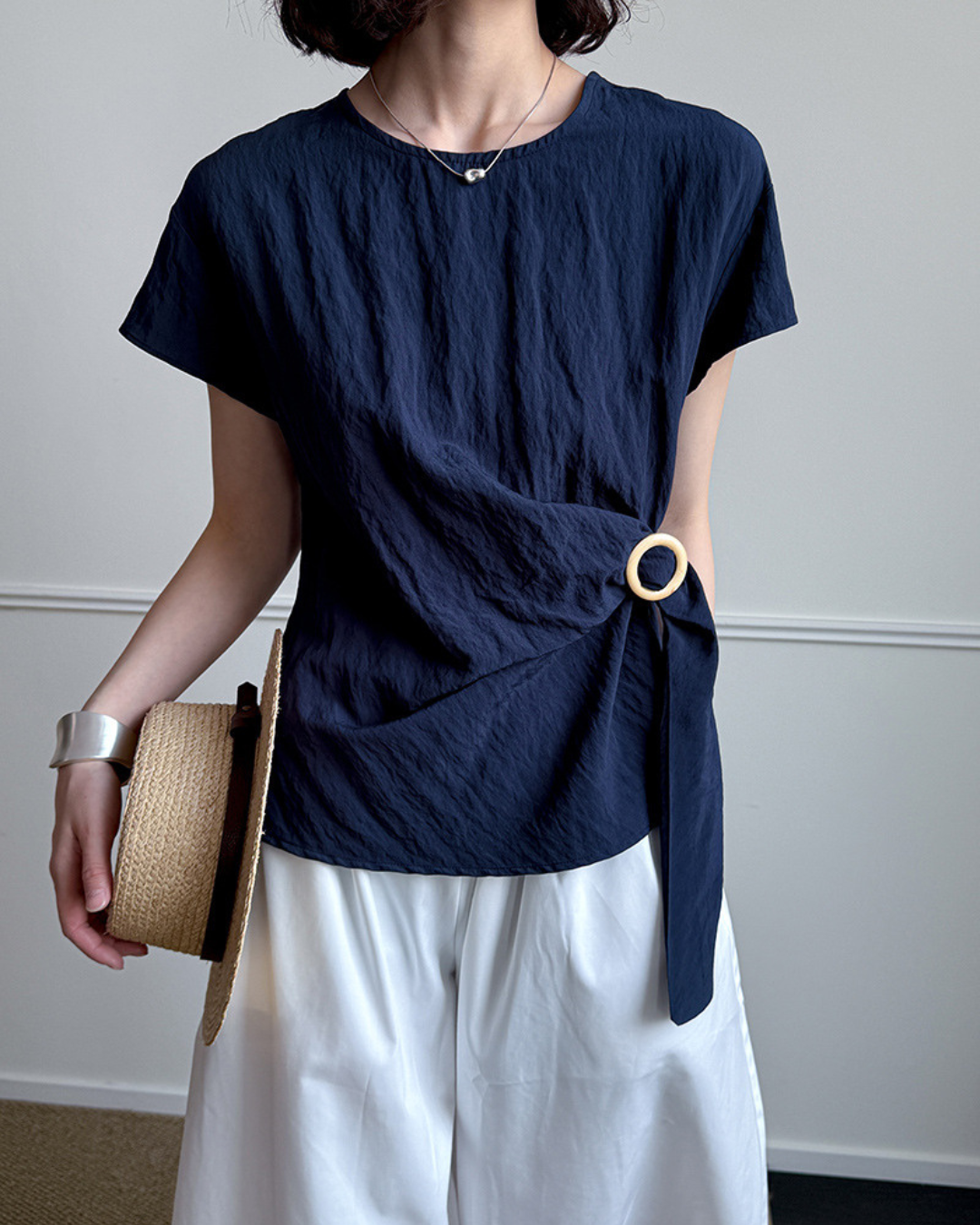 Elowen Ring Wrap Crinkle T-Shirt