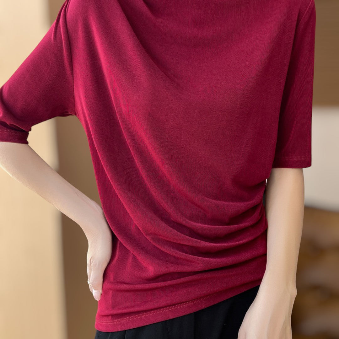 Elise Drape Acetate T-Shirt