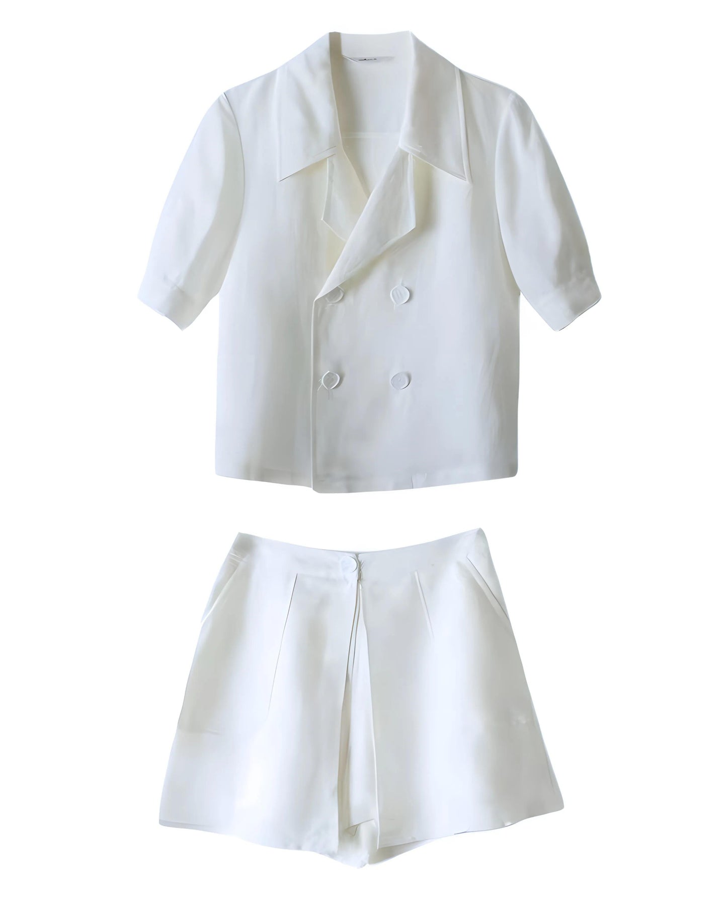 Isla Draped Collar Short Set
