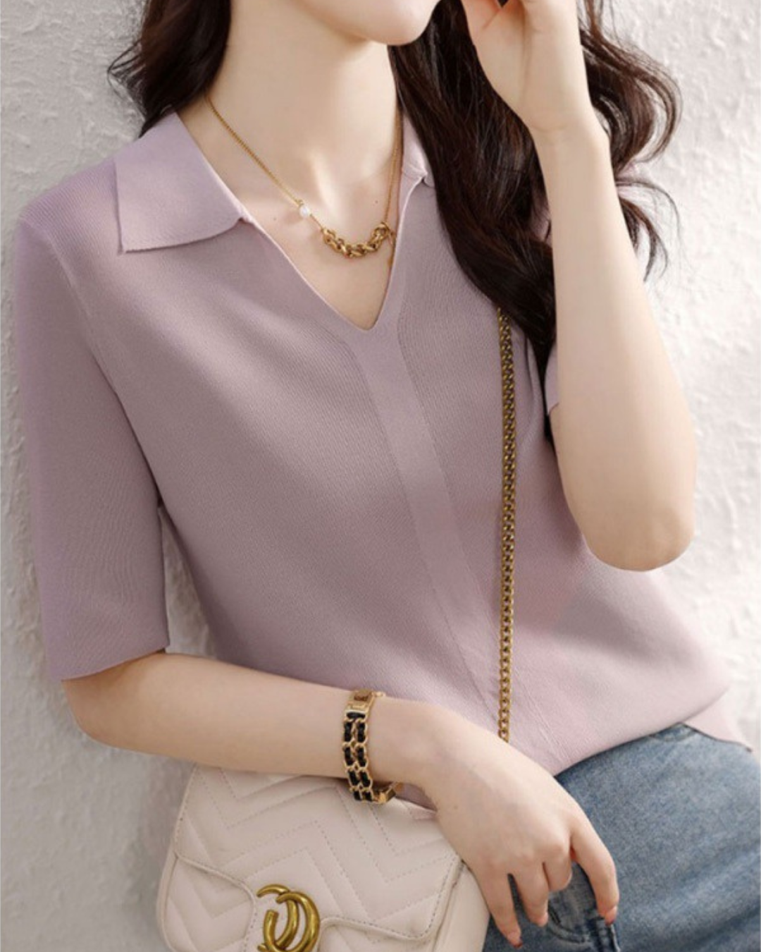 Odessa Wave Collar T-shirt