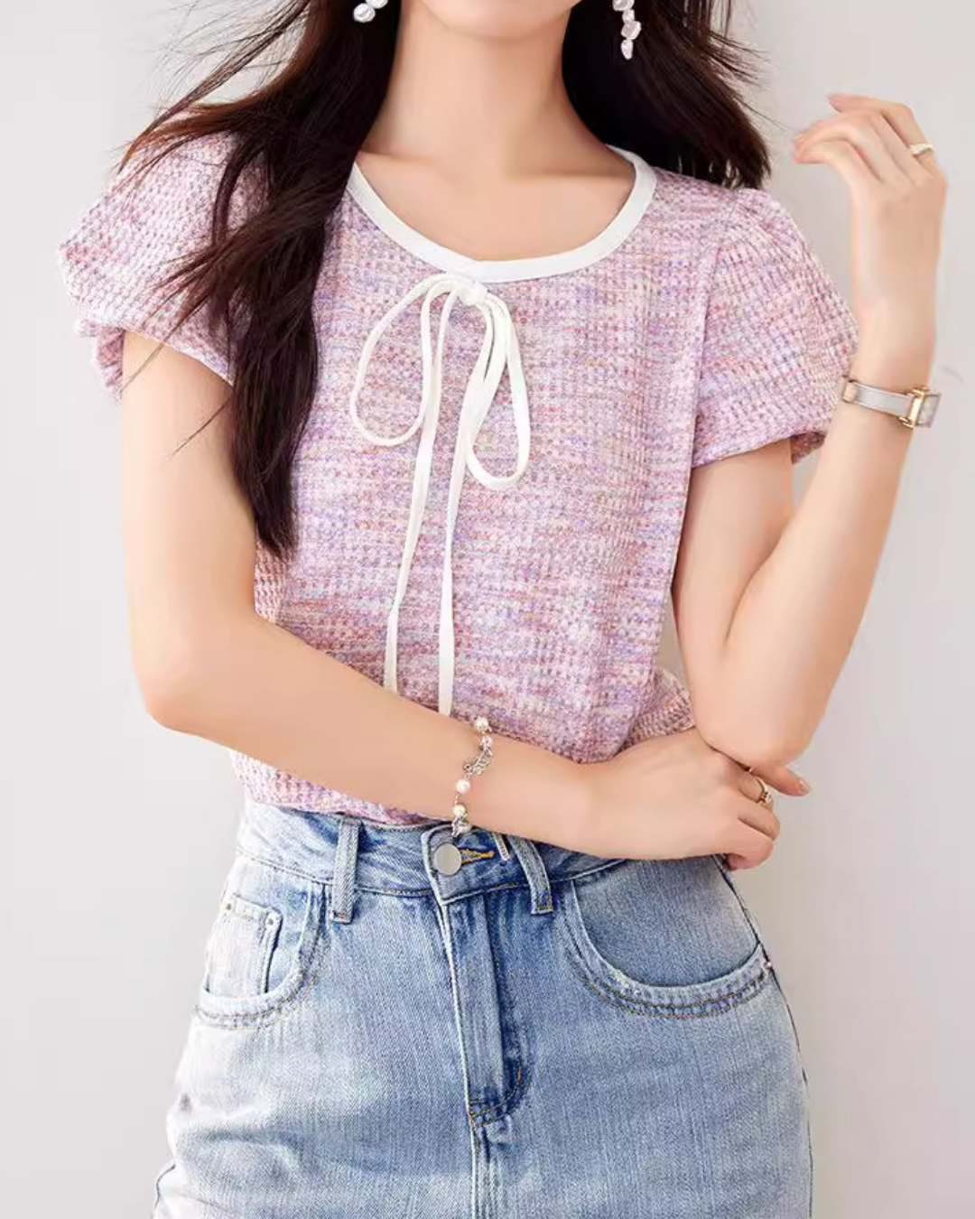 Livia Ribbon Puff T-Shirt