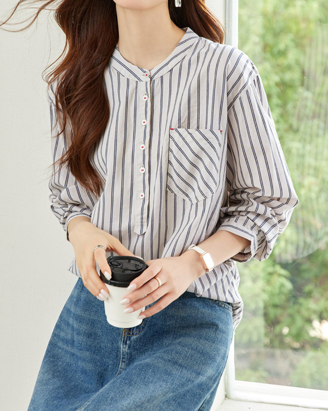 Amara Ease Stripe Shirt