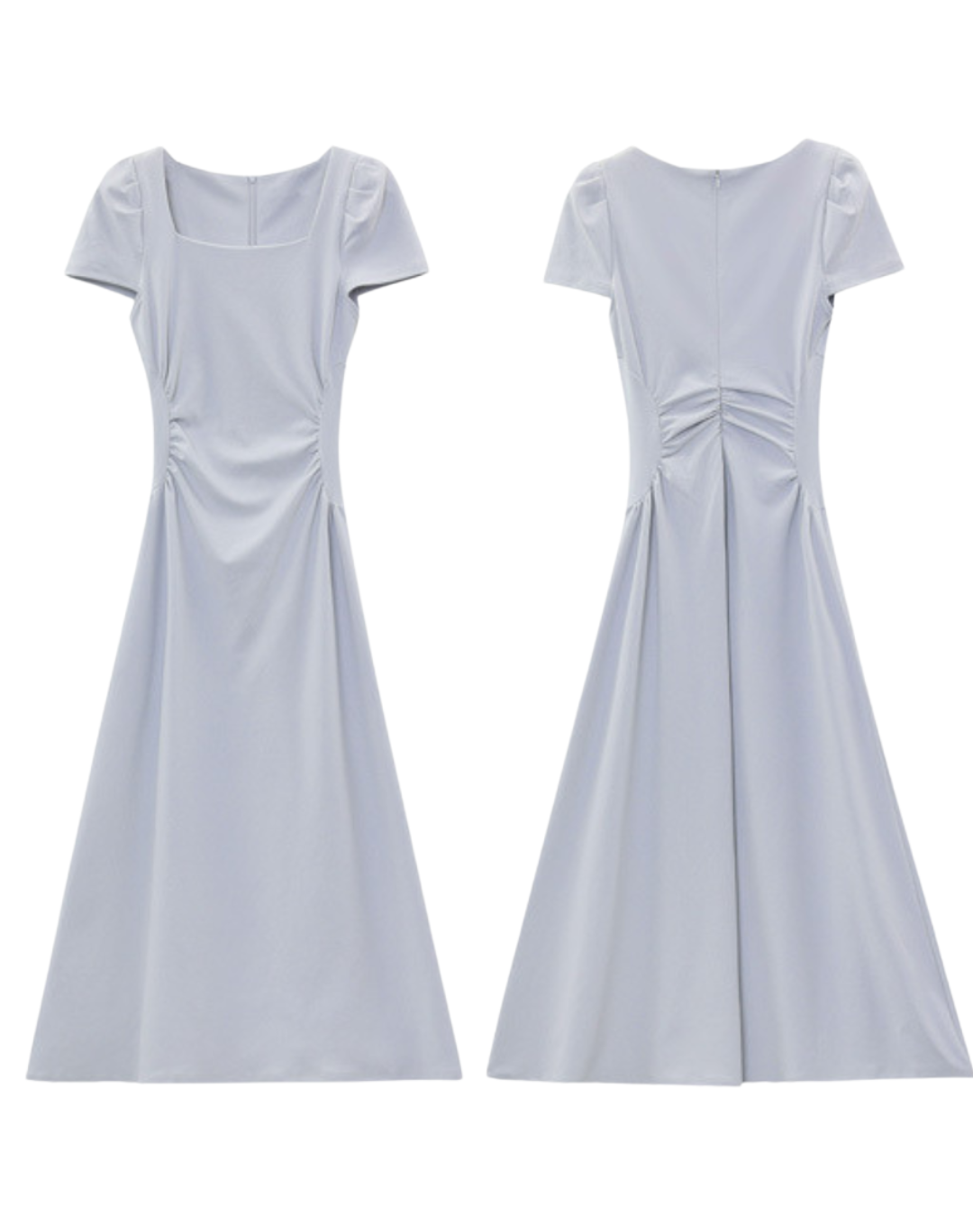 Serene Gathered Waist Midi Dress