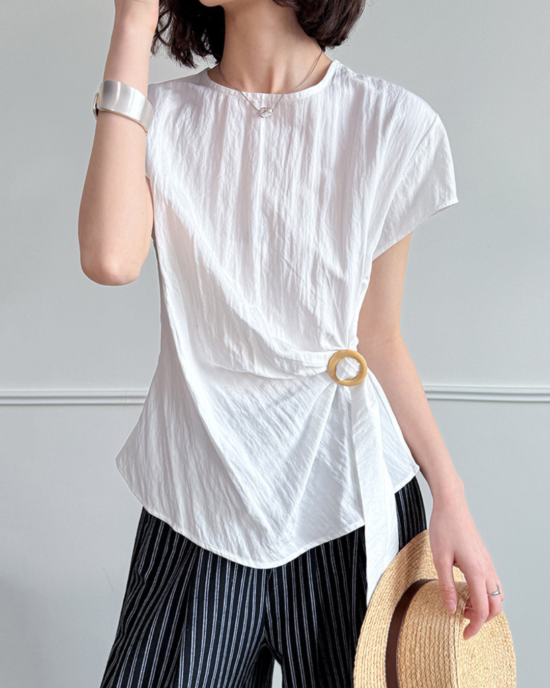 Elowen Ring Wrap Crinkle T-Shirt