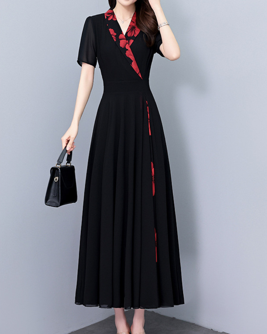 Serena Bloom Wrap Maxi Dress