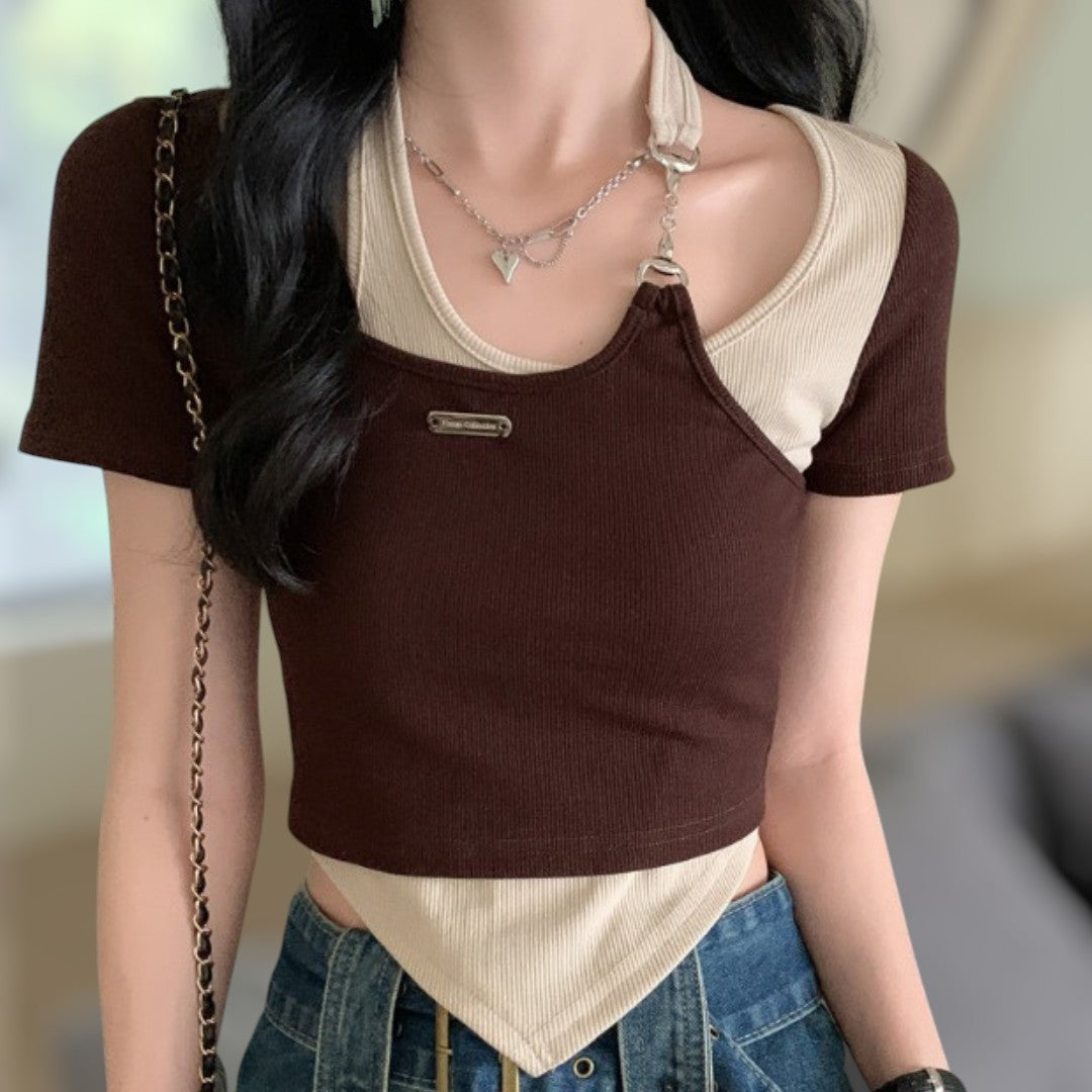 Lyra Twin Layer Curve T-Shirt