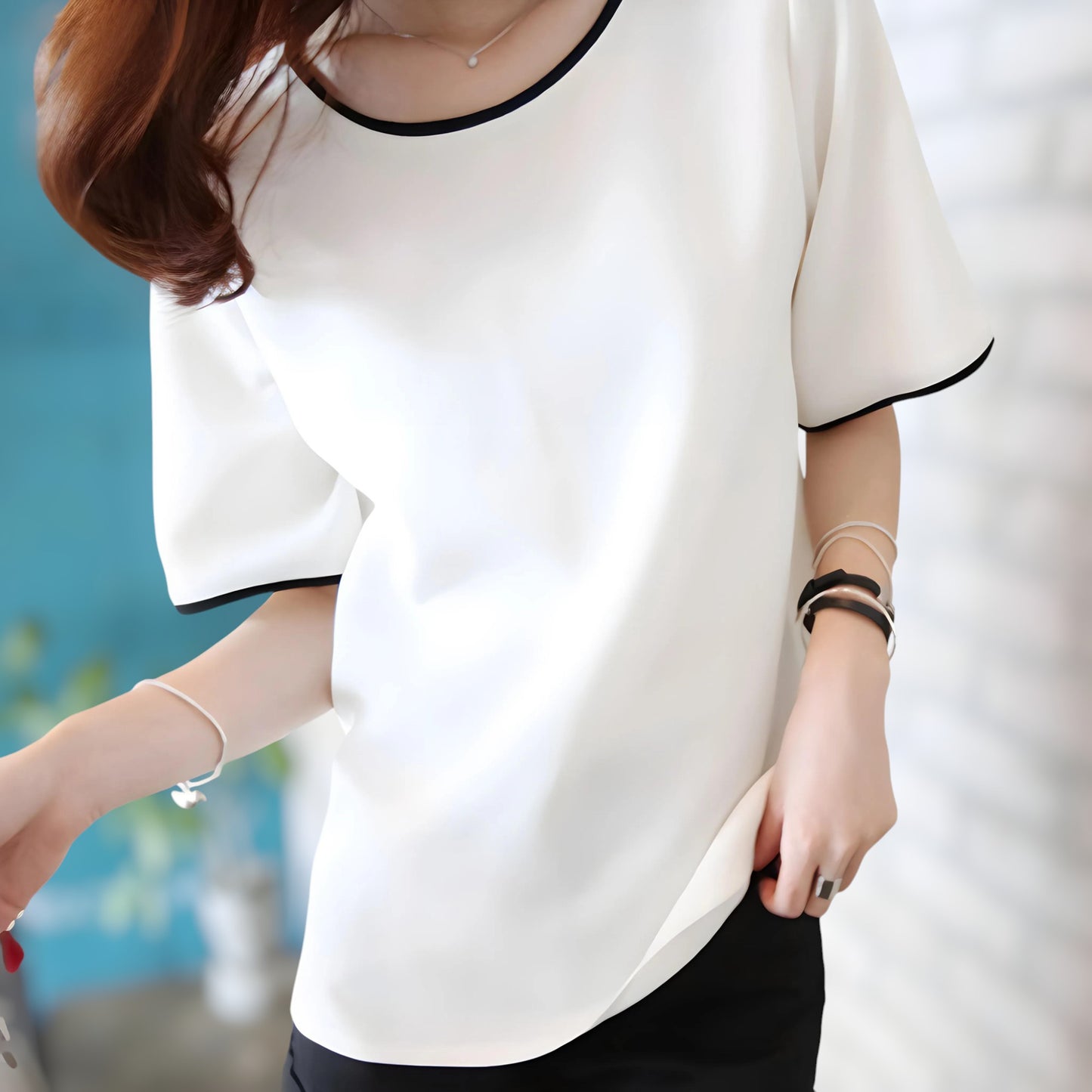 Nora Trim Soft Drape T-Shirt