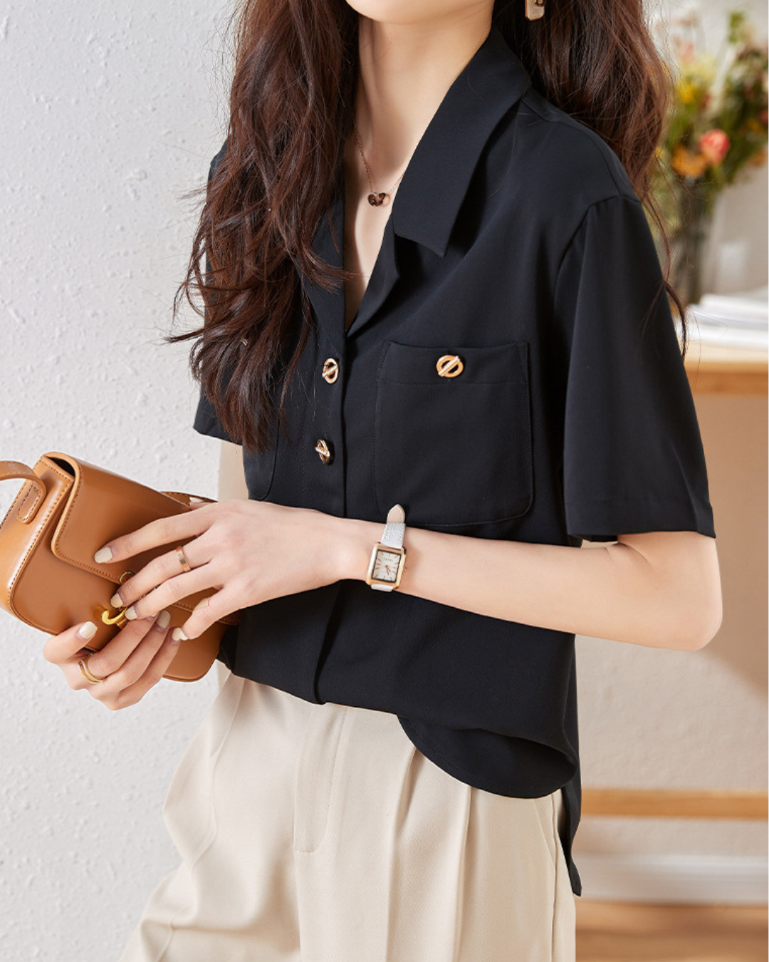 Mara Polished Pocket Shirt