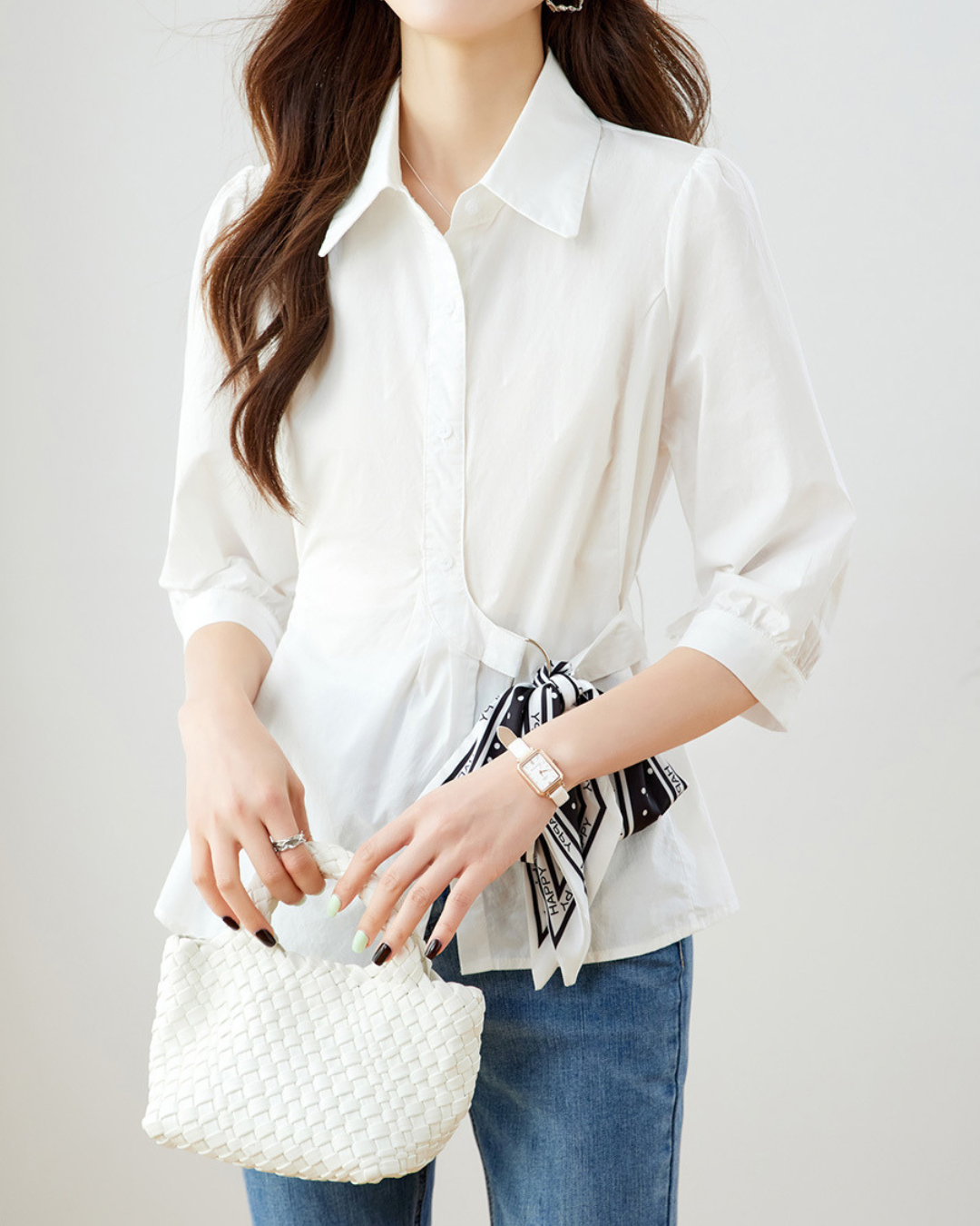 Celine Bow Soft Blouse