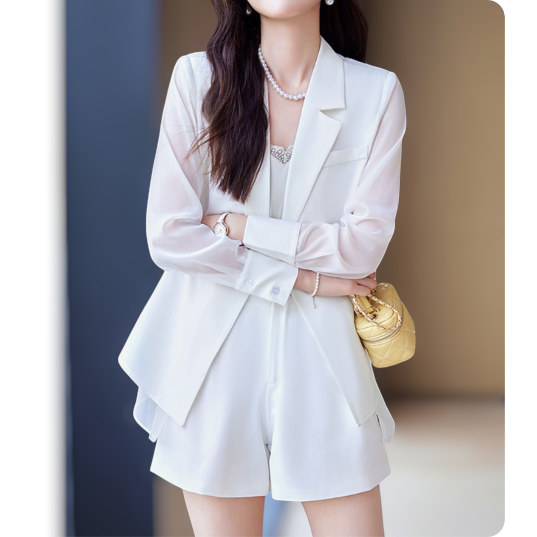 Evana Sheer Layered Set