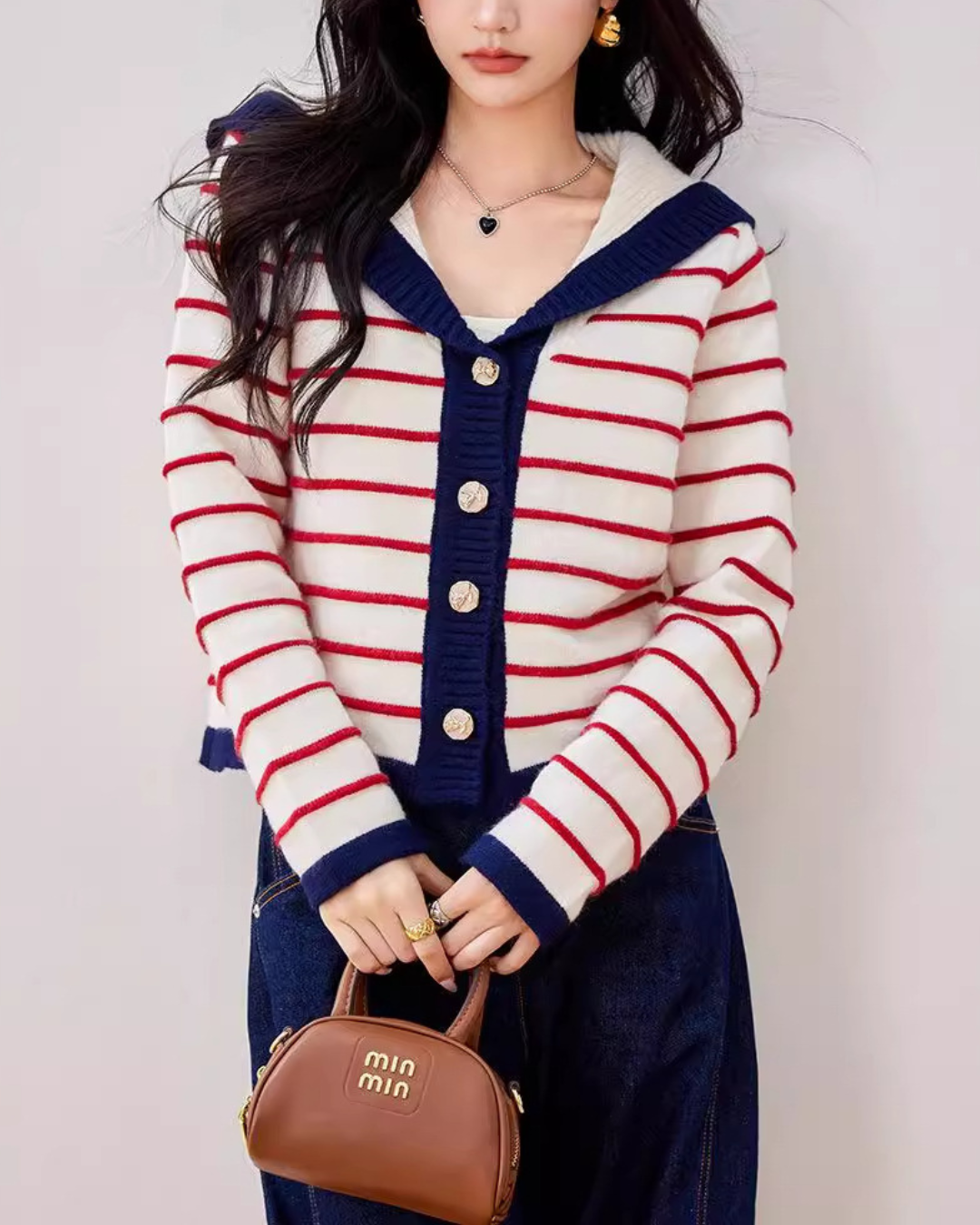 Celine Coast Stripe Cardigan