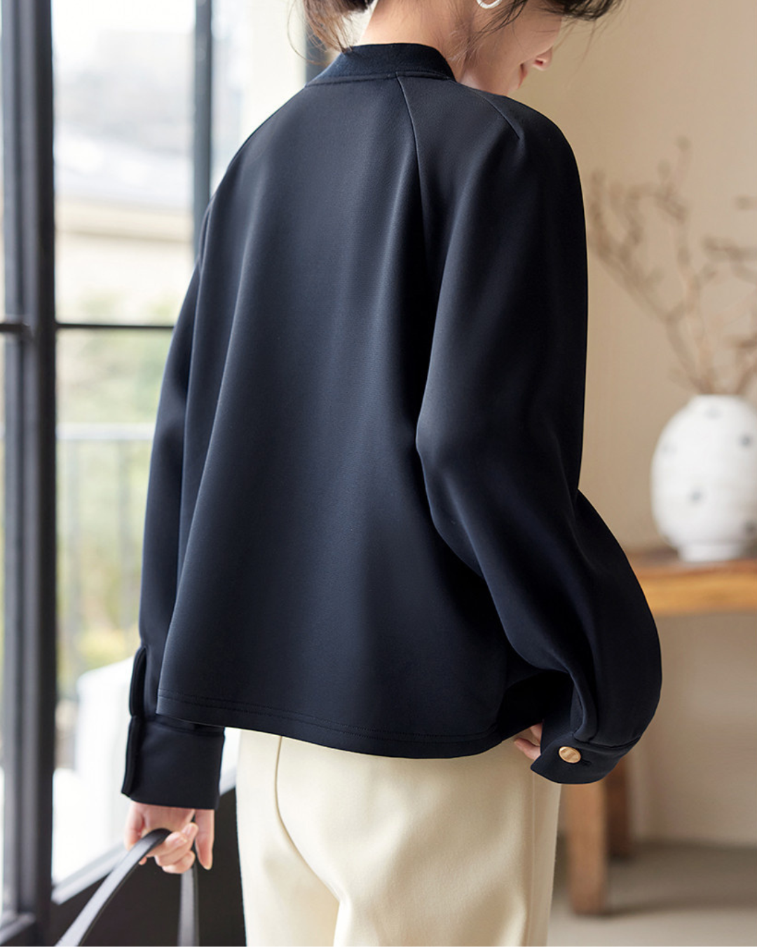 Marine Calm Button Jacket