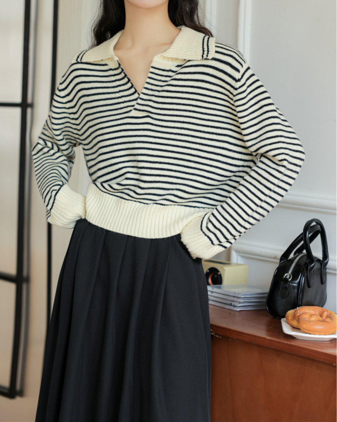 Marcie Stripe Relax Knit Top