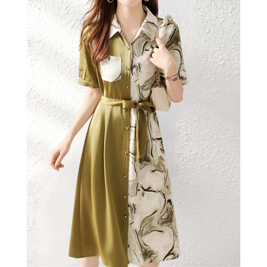 Sienna Flow Panel Shirt Dress