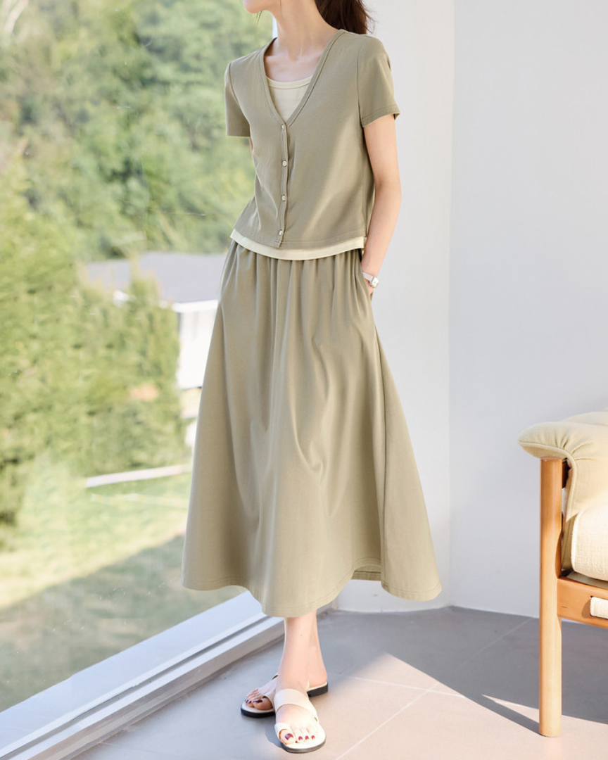 Siena Layered Calm Skirt Set