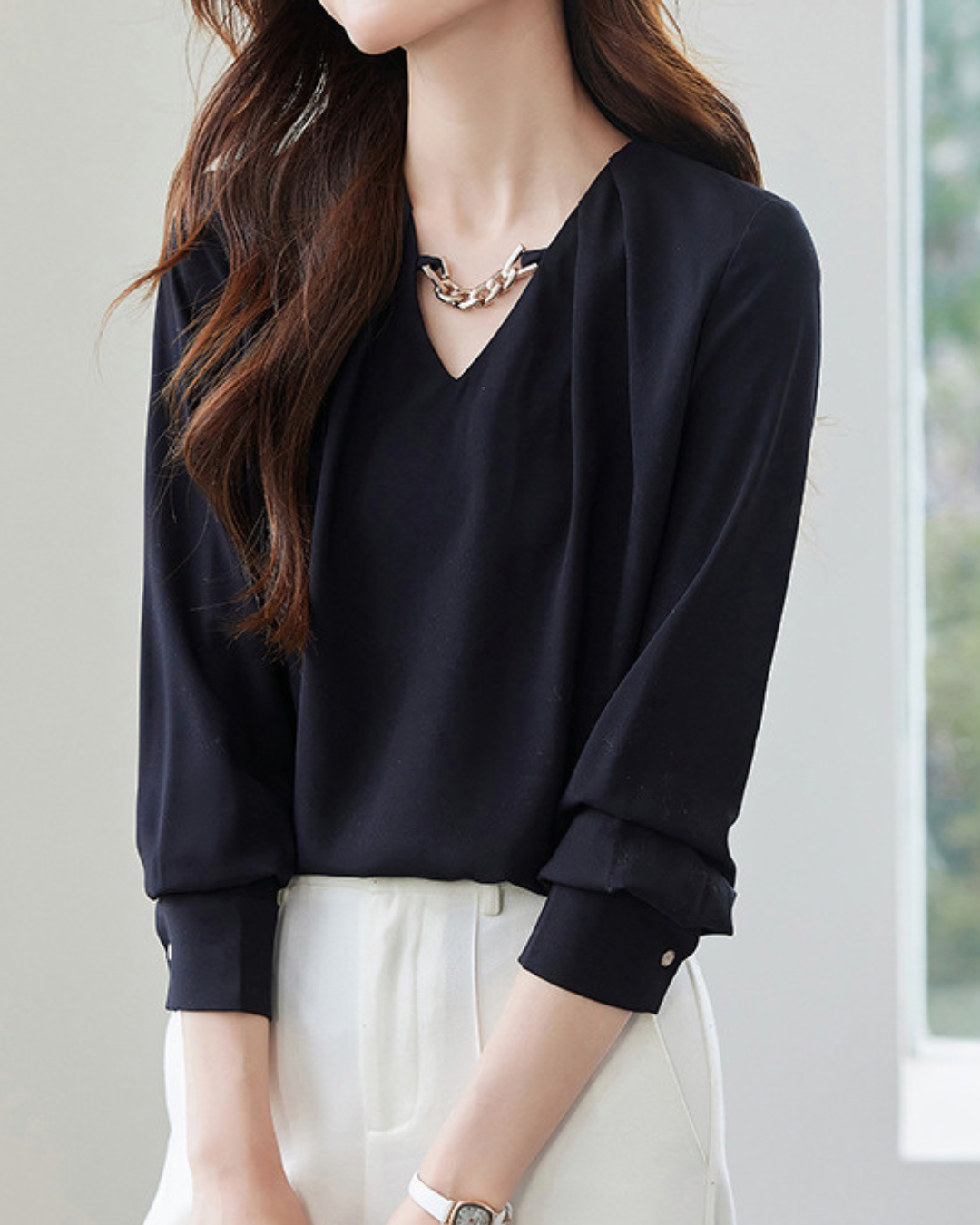 Nora Satin Twist Blouse