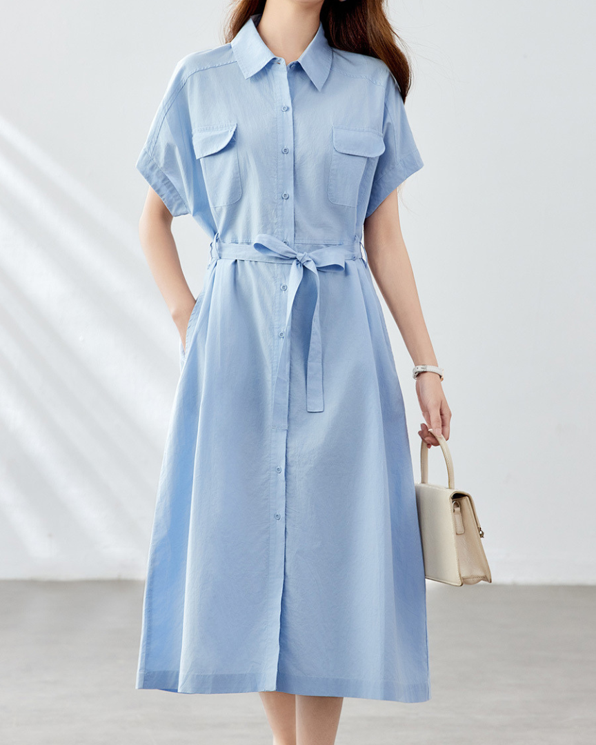 Mira Ease Utility Shirt Dress