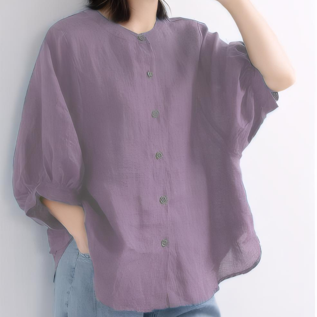 Luna Bloom Soft Puff Sleeve Blouse