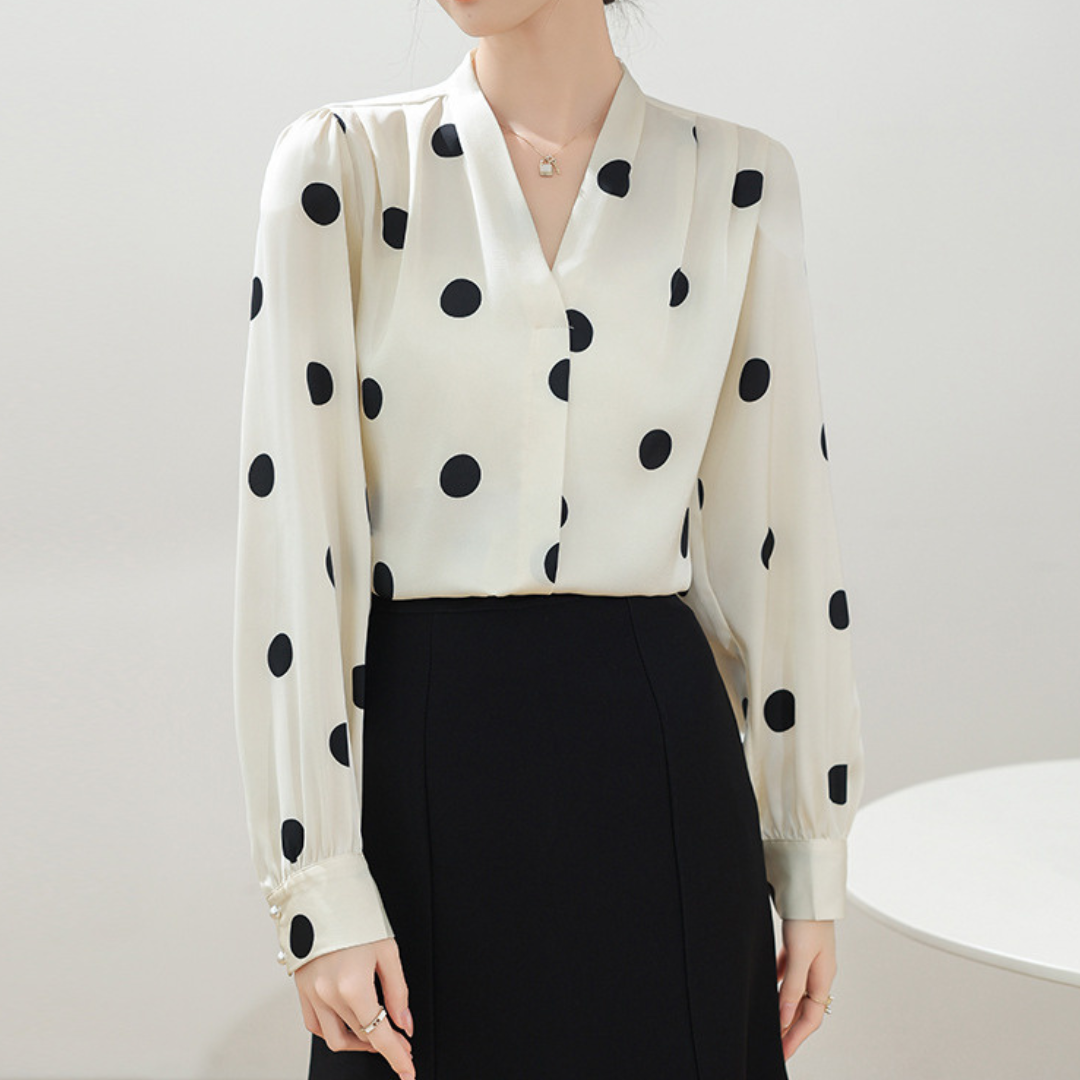 Elise Dot Soft Blouse