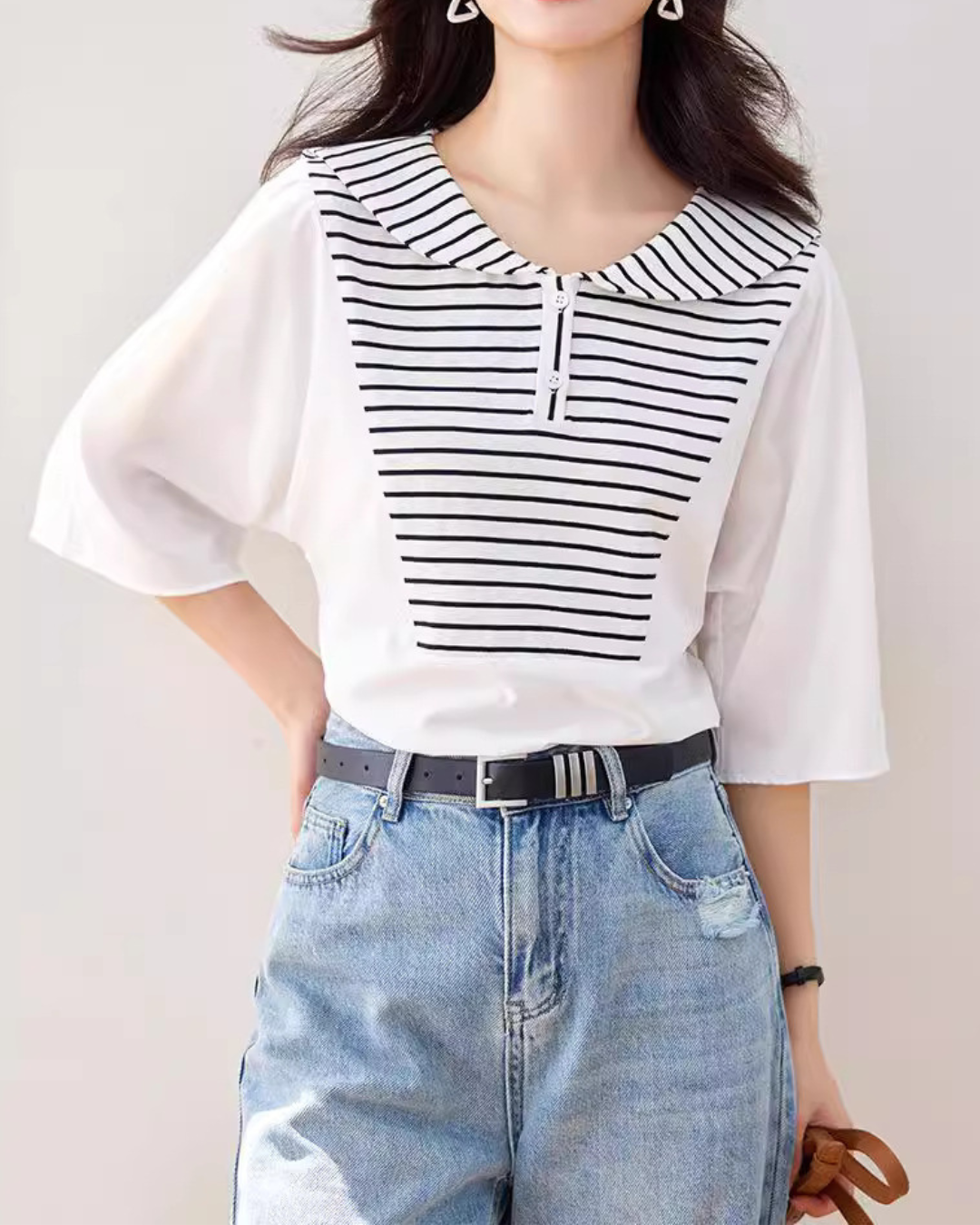 Lila Sailor Stripe T-Shirt