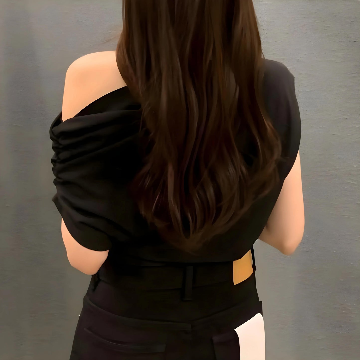 Lina Drape One-Shoulder T-Shirt