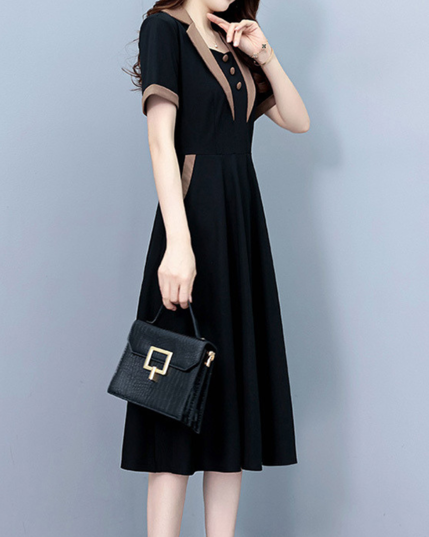 June Ease Panel Midi Dress