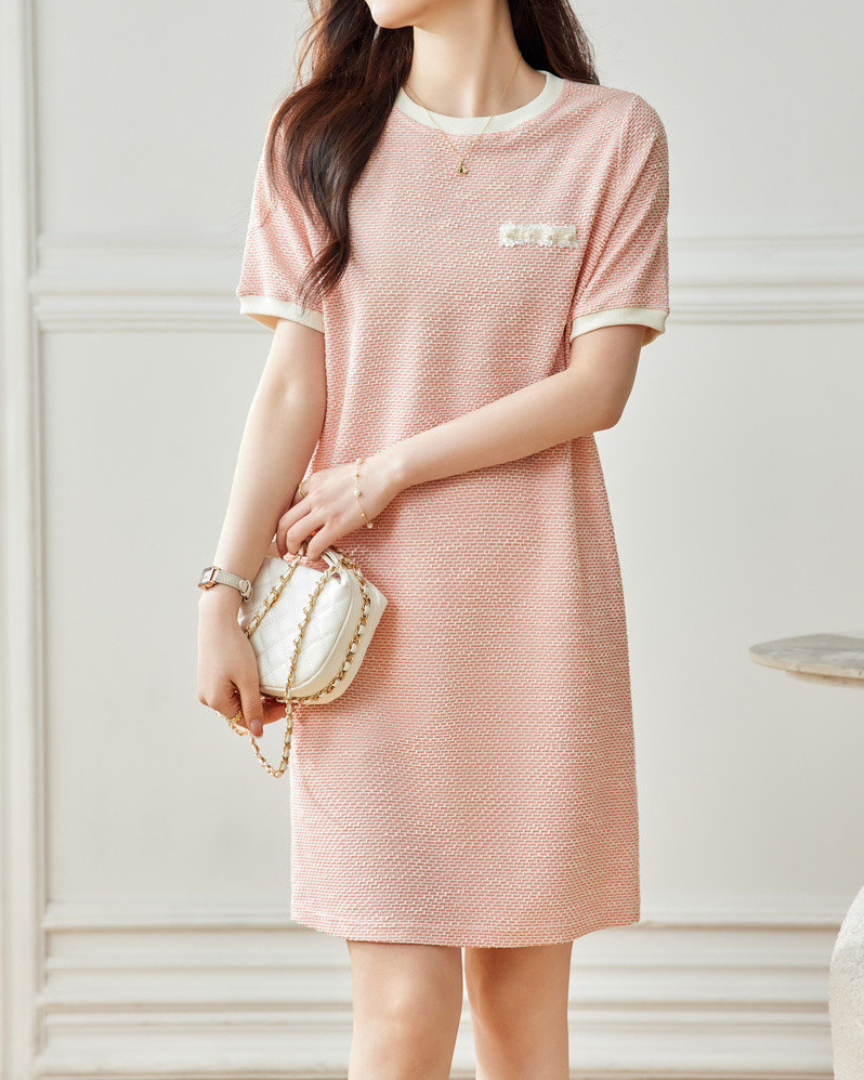 Aria Soft Trim Knit Dress
