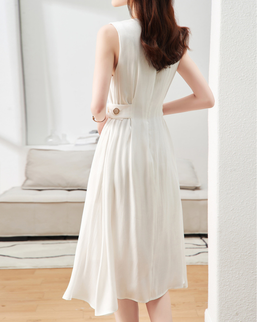 Elsa Drape Waist Flow Dress