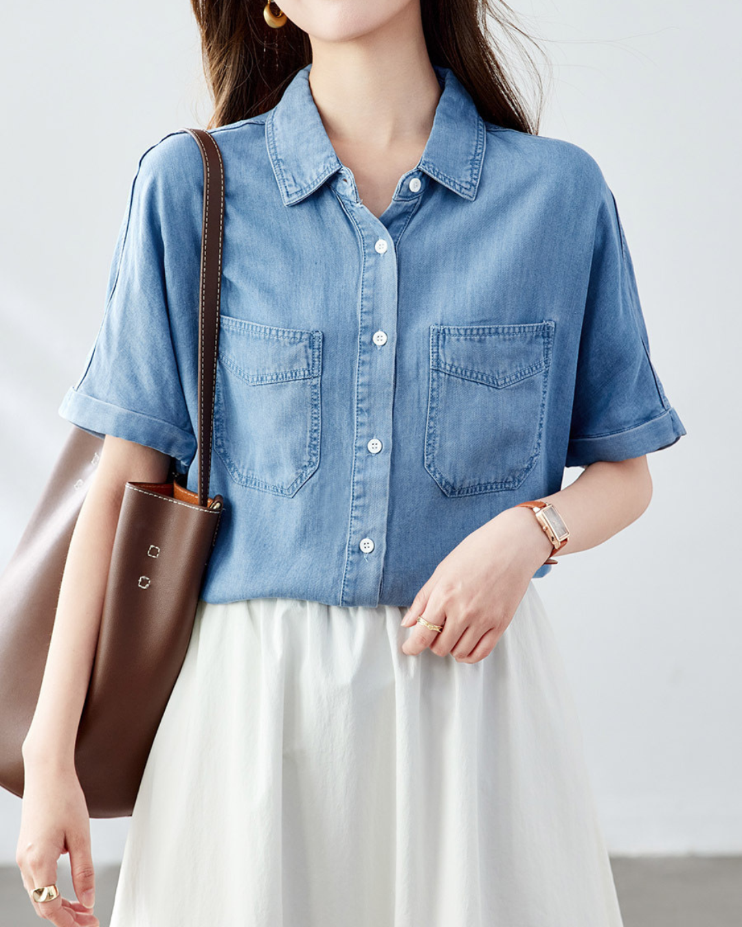 Liora Ease Denim Shirt