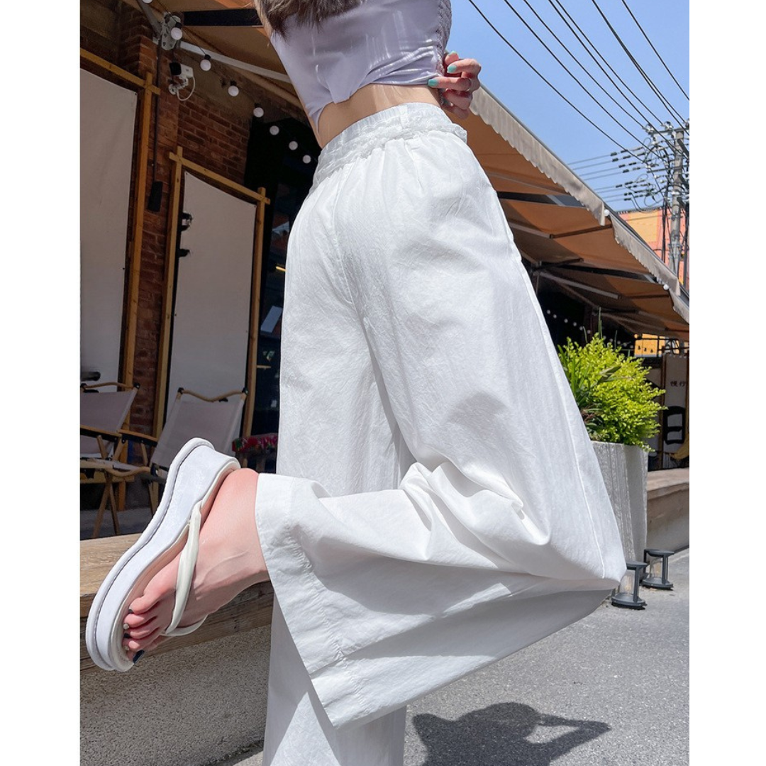 Liora Lace Bow Cotton Trousers