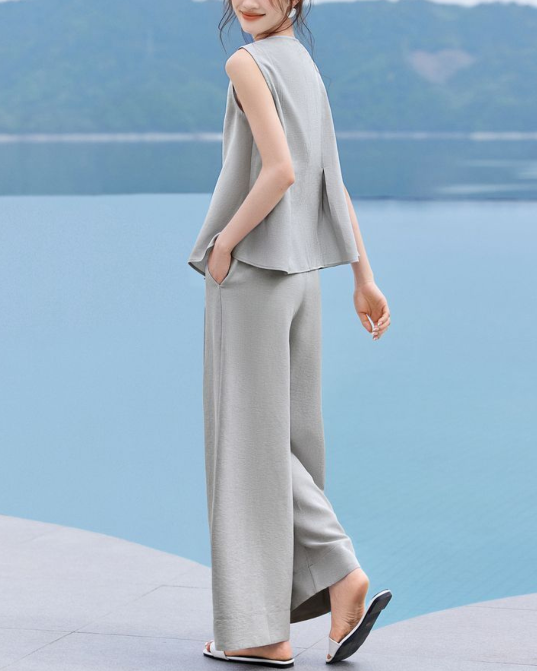 Lina Flow Pleat Wide Set