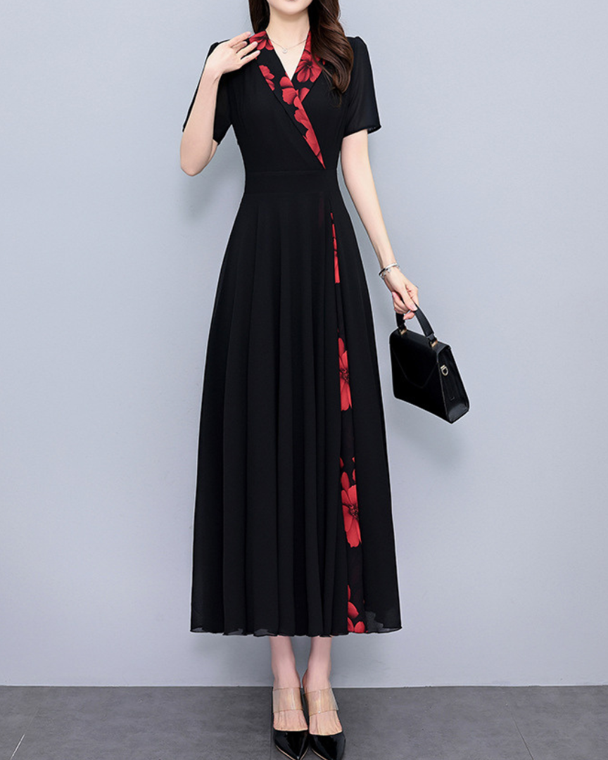 Serena Bloom Wrap Maxi Dress