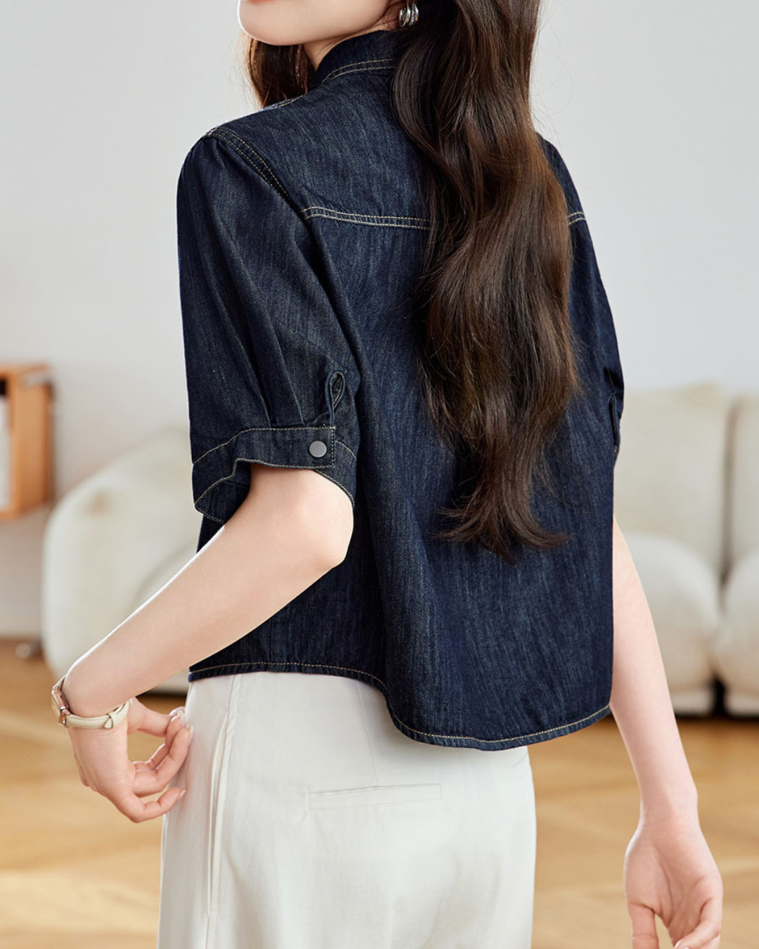 Nora Ease Denim Shirt