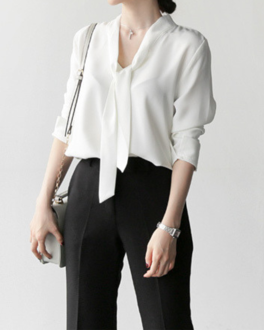 Adele Tie Soft Collar Blouse